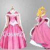 Custom Sleeping Beauty Princess Aurora Dress Cosplay Costume With Cape