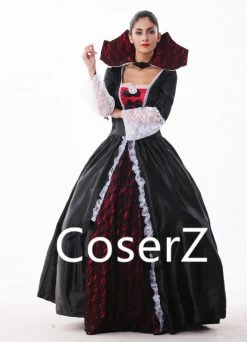 Coserz Custom Queen Of The Vampires Costume Cosplay Black Gothic Lolita Dress