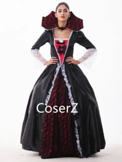 Coserz Custom Queen Of The Vampires Costume Cosplay Black Gothic Lolita Dress