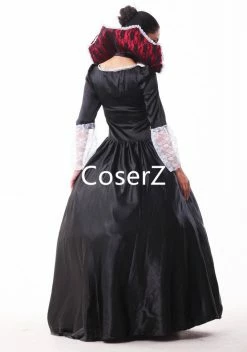 Coserz Custom Queen Of The Vampires Costume Cosplay Black Gothic Lolita Dress