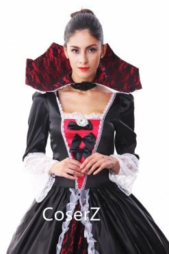 Coserz Custom Queen Of The Vampires Costume Cosplay Black Gothic Lolita Dress