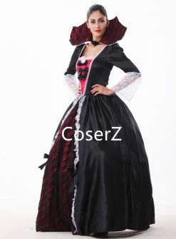 Coserz Custom Queen Of The Vampires Costume Cosplay Black Gothic Lolita Dress