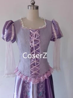 Coserz Tangled Princess Rapunzel Costume, Rapunzel Dress Cosplay Costume Custom Made 7 Coserz Tangled Princess Rapunzel Costume, Rapunzel Dress Cosplay Costume Custom Made