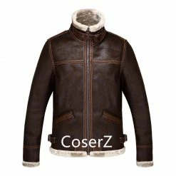 Coserz Promotion Custom Resident Evil 4 Cosplay Costume Leon Kennedy Jacket Leather Faux Fur Coat 8 Coserz Promotion Custom Resident Evil 4 Cosplay Costume Leon Kennedy Jacket Leather Faux Fur Coat