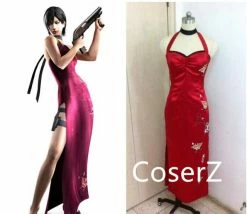 Coserz Custom Resident Evil 5 Ada Wong Cheongsam Cosplay Costume
