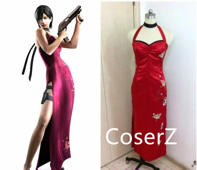 Coserz Custom Resident Evil 5 Ada Wong Cheongsam Cosplay Costume 3 Coserz Custom Resident Evil 5 Ada Wong Cheongsam Cosplay Costume