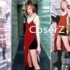 Coserz Resident Evil Biohazard Alice Cosplay Costume Red Dress 2 Coserz Resident Evil Biohazard Alice Cosplay Costume Red Dress