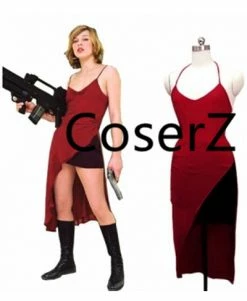Coserz Resident Evil Biohazard Alice Cosplay Costume Red Dress
