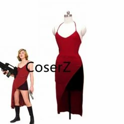 Coserz Resident Evil Biohazard Alice Cosplay Costume Red Dress