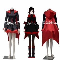 Coserz RWBY Red Trailer Ruby Rose Cosplay Costume Ruby Costume For Halloween