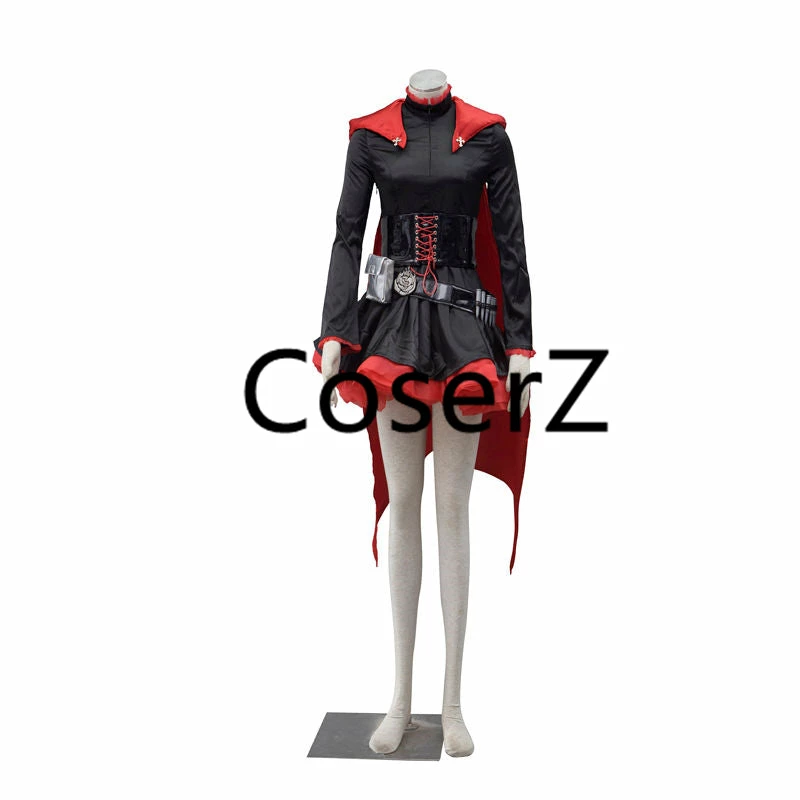 Coserz RWBY Red Trailer Ruby Rose Cosplay Costume Ruby Costume For Halloween 4 Coserz RWBY Red Trailer Ruby Rose Cosplay Costume Ruby Costume For Halloween