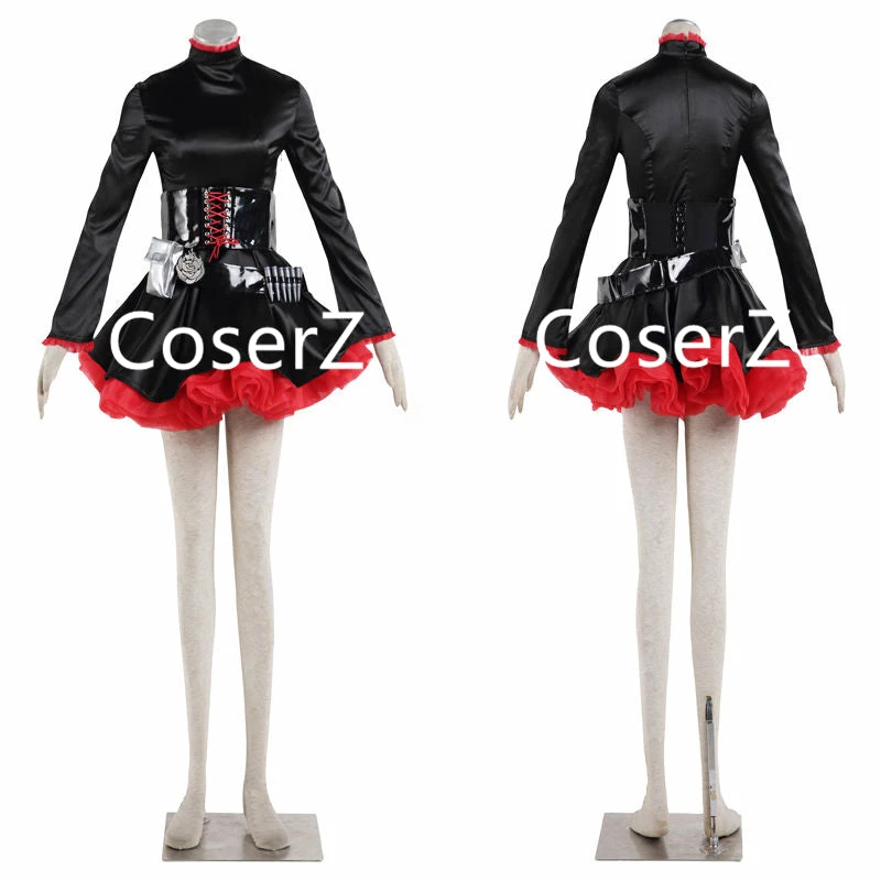 Coserz RWBY Red Trailer Ruby Rose Cosplay Costume Ruby Costume For Halloween 7 Coserz RWBY Red Trailer Ruby Rose Cosplay Costume Ruby Costume For Halloween