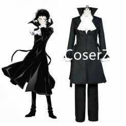 Coserz Promotion Anime Bungou Stray Dogs Cosplay Costume, Ryunosuke Akutagawa Cosplay Costume