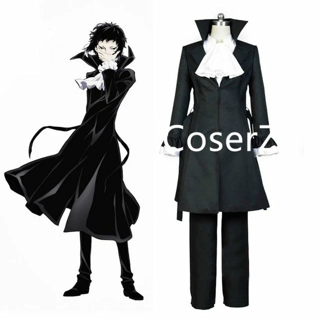 Coserz Promotion Anime Bungou Stray Dogs Cosplay Costume, Ryunosuke Akutagawa Cosplay Costume 3 Coserz Promotion Anime Bungou Stray Dogs Cosplay Costume, Ryunosuke Akutagawa Cosplay Costume