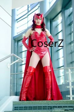 Coserz Promotion Custom Scarlet Witch Costume With Full Outfits And Boots