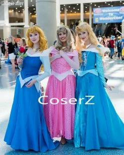 Coserz Custom Sleeping Beauty Aurora Dress Cosplay Costume For Adults Promotion