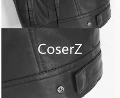 Coserz Promotion Sons Of Anarchy Black Motorcycle Vest Jacket Leather Vest Black Punk Vest Cosplay Costume 9 Coserz Promotion Sons Of Anarchy Black Motorcycle Vest Jacket Leather Vest Black Punk Vest Cosplay Costume