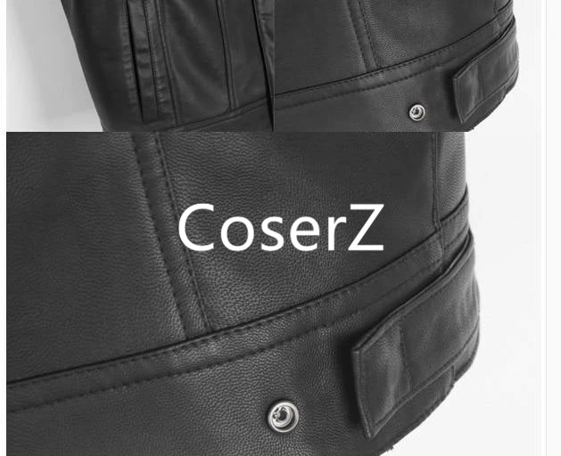 Coserz Promotion Sons Of Anarchy Black Motorcycle Vest Jacket Leather Vest Black Punk Vest Cosplay Costume 5 Coserz Promotion Sons Of Anarchy Black Motorcycle Vest Jacket Leather Vest Black Punk Vest Cosplay Costume