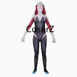 Coserz Spider Gwen Stacy Costume Spandex Zentai Spiderman Cosplay Costume 3D Print Promotion