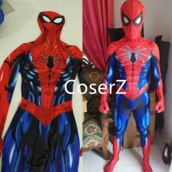 Coserz Promotion Spiderman Cosplay Costume Zentai Spider Man Bodysuit Jumpsuits