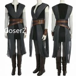 Coserz Promotion Star Wars 8 The Last Jedi Rey Costume Halloween Cosplay Costume Without Boots 9 Coserz Promotion Star Wars 8 The Last Jedi Rey Costume Halloween Cosplay Costume Without Boots