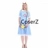 Coserz Promotion Anime Star Vs. Forces Of Evil Cosplay Costume, Princess Star Butterfly Blue Dress With Messenger Bag