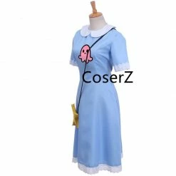Coserz Promotion Anime Star Vs. Forces Of Evil Cosplay Costume, Princess Star Butterfly Blue Dress With Messenger Bag