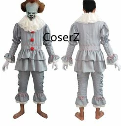 Coserz Promotion Custom Stephen King's It Pennywise Cosplay Costume Clown Halloween Christmas