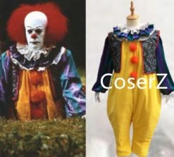 Coserz Stephen King's It Pennywise Fancy Suit Pennywise Cosplay Costume Halloween Promotion