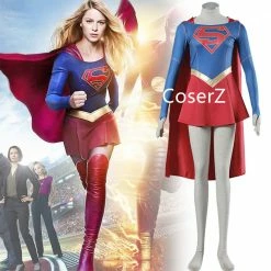 Coserz Supergirl Costume Superwoman Cosplay Dress Halloween Costume For Adult Plus Size Promotion