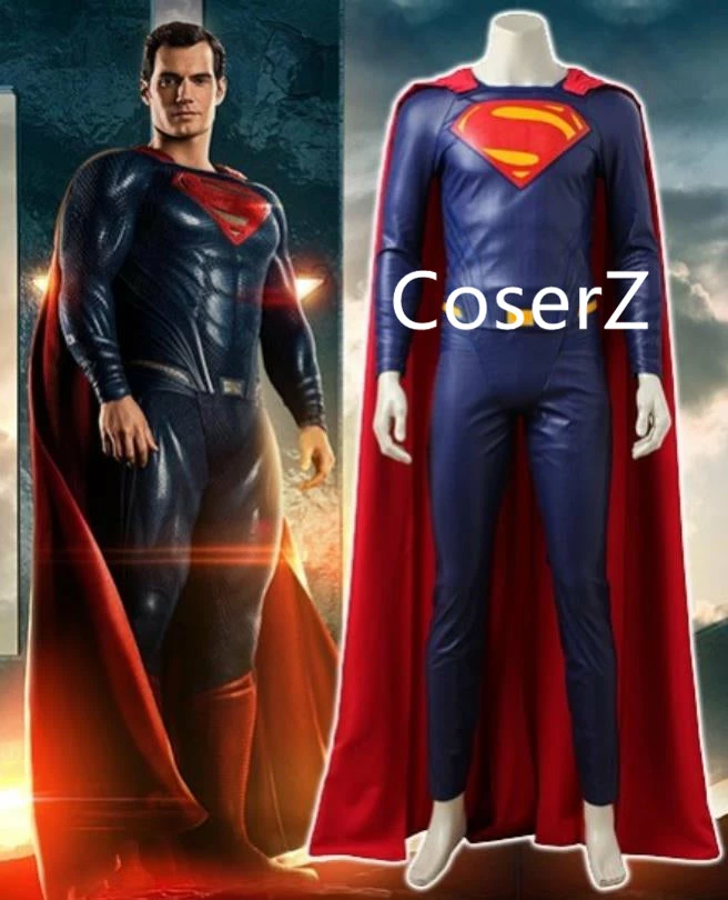 Coserz Promotion Custom Justice League Superman Costume Clark Kent Cosplay Costume 3 Coserz Promotion Custom Justice League Superman Costume Clark Kent Cosplay Costume