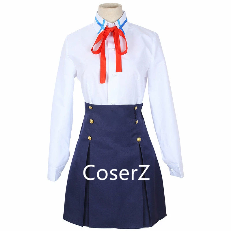Coserz Promotion Sword Art Online SAO Yuuki Asuna Cosplay Costume School Uniform Coat Shirt Skirt 6 Coserz Promotion Sword Art Online SAO Yuuki Asuna Cosplay Costume School Uniform Coat Shirt Skirt