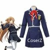 Coserz Promotion Sword Art Online SAO Yuuki Asuna Cosplay Costume School Uniform Coat Shirt Skirt 2 Coserz Promotion Sword Art Online SAO Yuuki Asuna Cosplay Costume School Uniform Coat Shirt Skirt