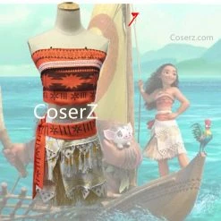 Princess Simple Moana Dress, Moana Costume, Moana Cosplay Halloween Costume For Adults