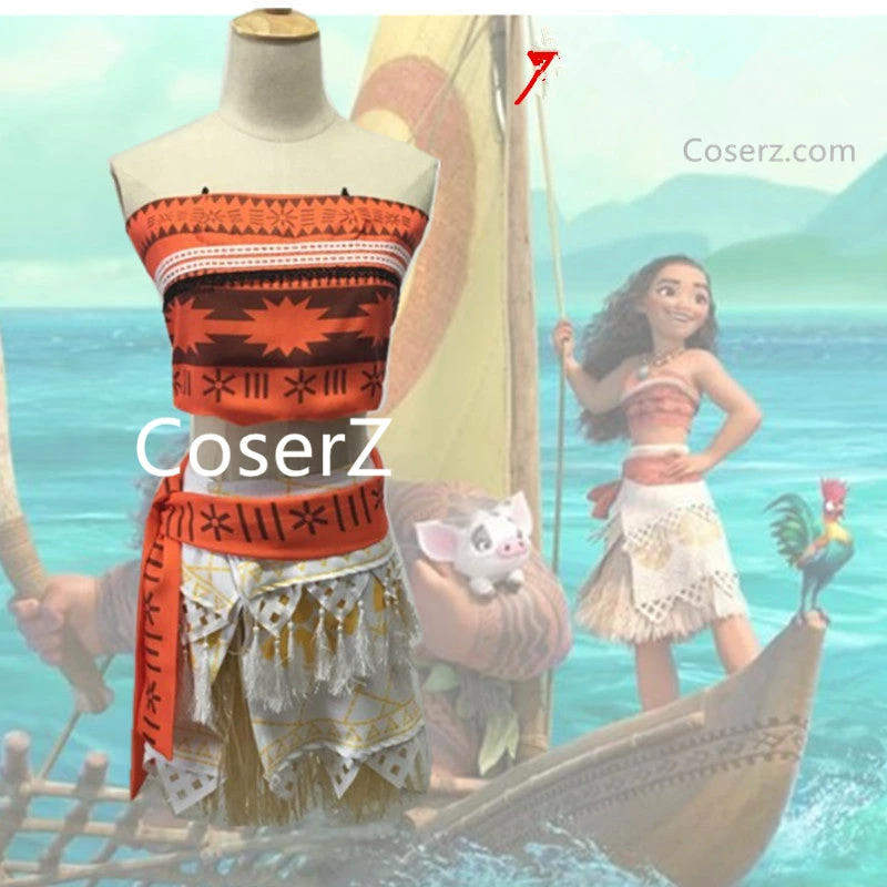 Princess Simple Moana Dress, Moana Costume, Moana Cosplay Halloween Costume For Adults 3 Princess Simple Moana Dress, Moana Costume, Moana Cosplay Halloween Costume For Adults