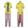 Princess Zootopia Fox Nick Wilde Costume Uniform Outfit Suit T Shirt