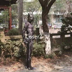 Coserz Black Panther Costume, T'Challa Wakanda King Cosplay Costume Jumpsuit Zentai Mask