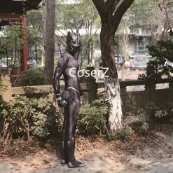 Coserz Black Panther Costume, T'Challa Wakanda King Cosplay Costume Jumpsuit Zentai Mask