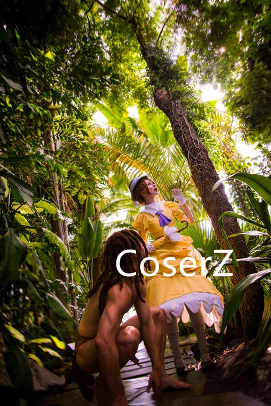 Coserz Promotion Tarzan And Jane Porter Costume, Jane Dress Cosplay Costume With Gloves 7 Coserz Promotion Tarzan And Jane Porter Costume, Jane Dress Cosplay Costume With Gloves