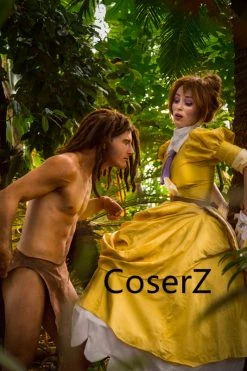 Coserz Tarzan Jane Porter Costume, Jane Porter Dress Cosplay Costume For Women Girls