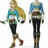 Game The Legend Of Zelda Breath Of The Wild Princess Zelda Costume Cosplay Outfit