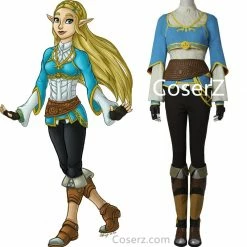 Game The Legend Of Zelda Breath Of The Wild Princess Zelda Costume Cosplay Outfit