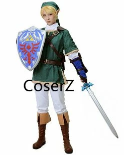 Coserz Promotion The Legend Of Zelda Link Cosplay Costume, Green Link Costume Only