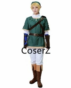 Coserz Promotion The Legend Of Zelda Link Cosplay Costume, Green Link Costume Only