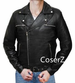 Coserz Promotion The Walking Dead 7 Cosplay Costume Negan Black Leather Jacket 11 Coserz Promotion The Walking Dead 7 Cosplay Costume Negan Black Leather Jacket