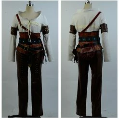 Game The Witcher 3 Wild Hunt Ciri Cirilla Fiona Elen Costume Full Set Halloween Cosplay