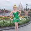 Coserz TinkerBell Cosplay Costume Without Wings, Tinker Bell Costume Adults Without Wings