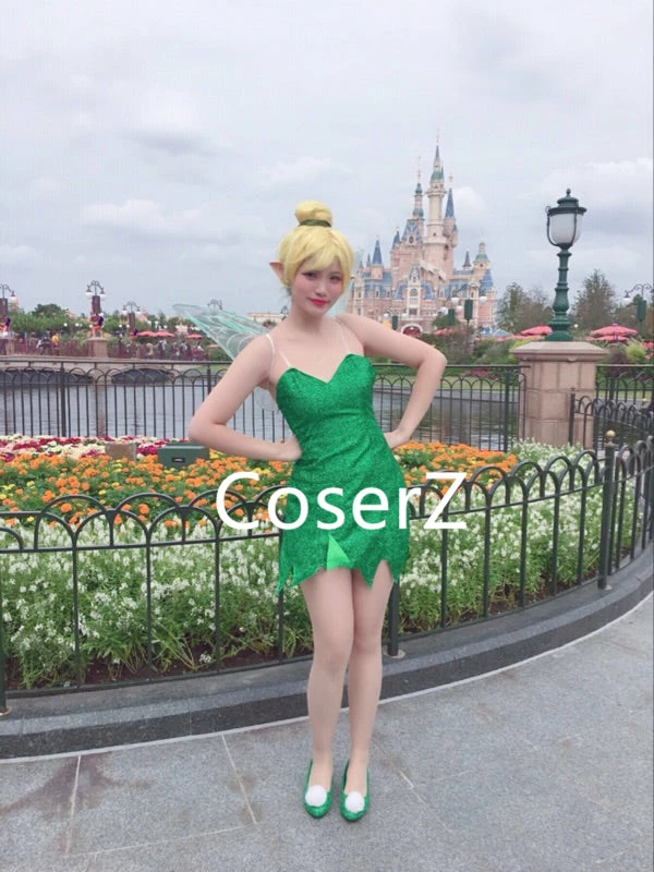 Coserz TinkerBell Cosplay Costume Without Wings, Tinker Bell Costume Adults Without Wings 3 Coserz TinkerBell Cosplay Costume Without Wings, Tinker Bell Costume Adults Without Wings