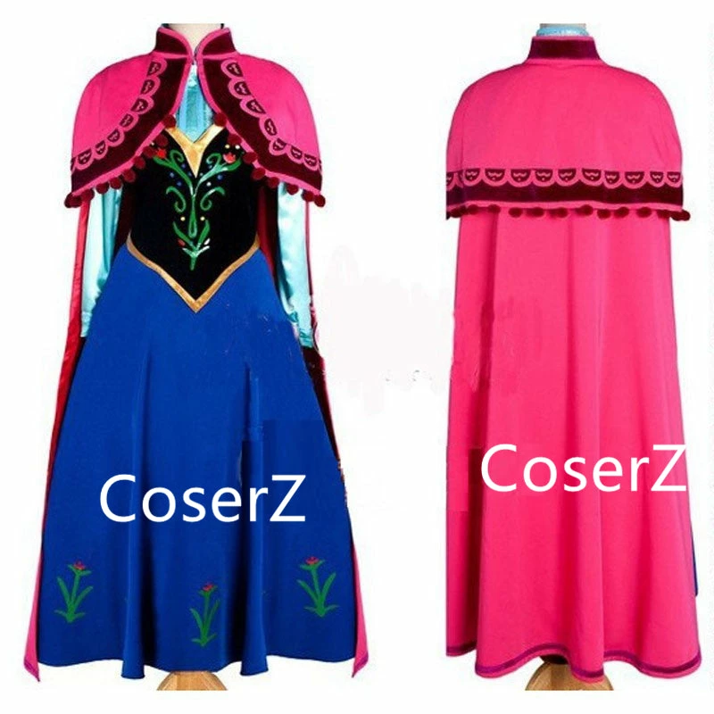 Princess Custom-made Anna Costume Cosplay Costume For Adults 3 Princess Custom-made Anna Costume Cosplay Costume For Adults