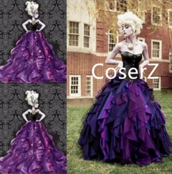 Coserz The Little Mermaid Dress Sea Witch Ursula Dress Ursula Cosplay Costume Plus Size Promotion